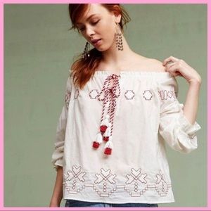 ANTHRO | Harlyn Farina Peasant Blouse